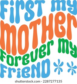 Retro mom Svg Design, Vector