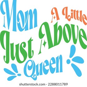 Diseño de Svg de mamá retro, vector