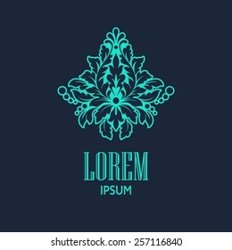 Retro  Monogram Logos. Vintage Vector Concepts