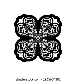 Retro monograms in baroque style. Isolated. Vector