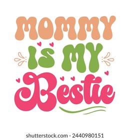 Retro Mother's Day Design, t-shirt, typography, vector, Retro, sublimation design, 