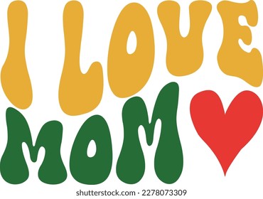 Retro MOTHER'S  DAY Svg Design, Vector