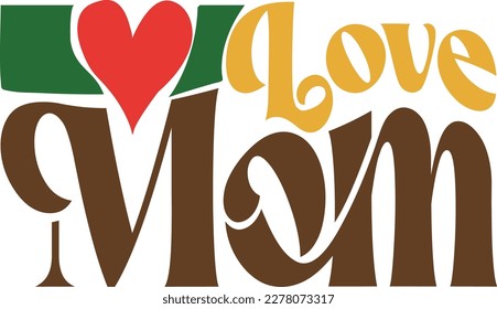 Retro MOTHER'S  DAY Svg Design, Vector