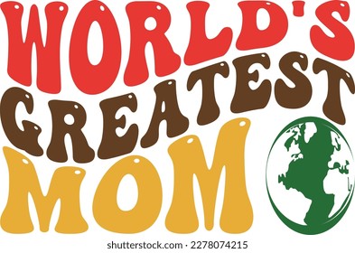 Retro MOTHER'S  DAY Svg Design, Vector