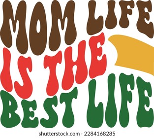 Retro MOTHER'S  DAY Svg Design, Vector