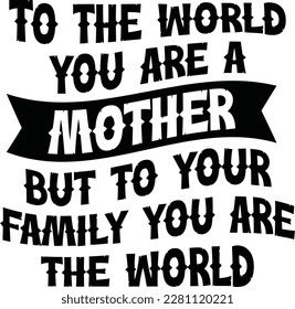Retro Mothers Day T-shirt Design, Vector