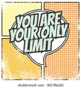 retro motivational background, illustration in vector format