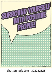 retro motivational background, illustration in vector format