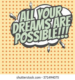 retro motivational background, illustration in vector format