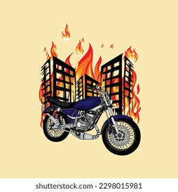 Retro Motor Vector Illustration Design