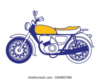retro motorcycle classic icon