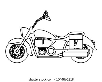 retro motorcycle classic icon