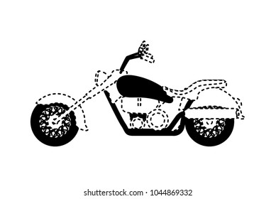 retro motorcycle classic icon