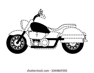 retro motorcycle classic icon