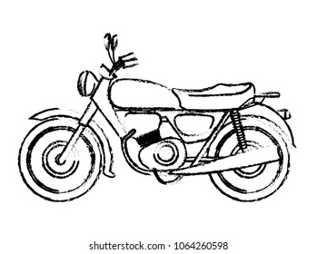 retro motorcycle classic icon