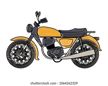 retro motorcycle classic icon