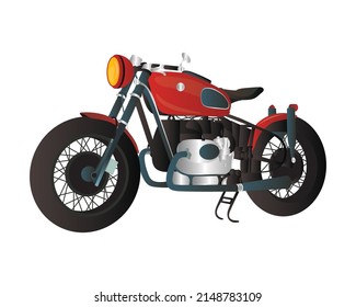 Retro Motorrad in hoher Auflösung und für viele Arten von Einsatz.