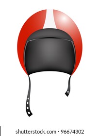 Retro motorcycle helmet