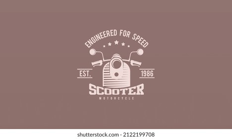 Vector de plantilla de diseño de logotipo de motocicleta retro