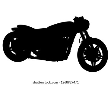 Moto retro fondo blanco