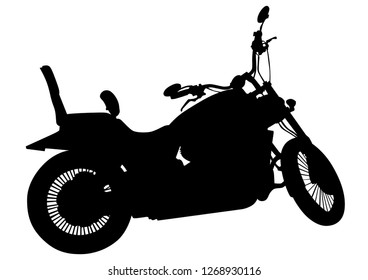 Moto retro fondo blanco