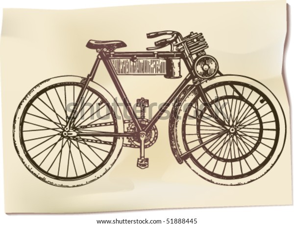 retro motorized bicycle