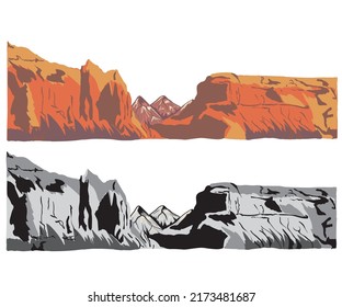 Retro mountain vector illustration design.