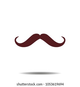 retro moustache icon