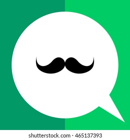 Retro moustache icon