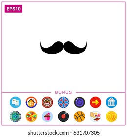 Retro moustache icon