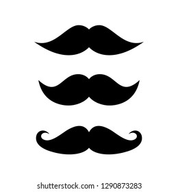 Retro moustaches icon vector illustration isolated on white background