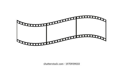 Retro movie icon. Vector graphics