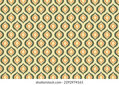 Retro multicolor nostalgic seamless pattern. Vector background.