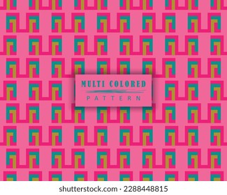 retro multicolored seamless pattern, seamless textile fabroc colorful pattern background