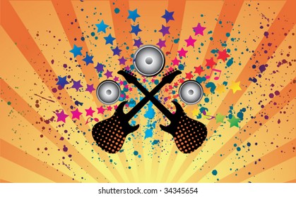Retro Music Abstract