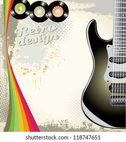 Retro music background