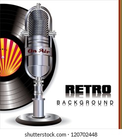 Retro music background