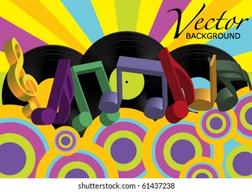 Retro Music Background