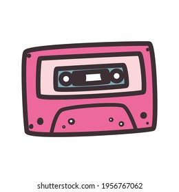 retro and music cassette icon