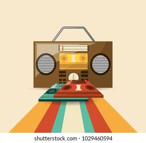 Retro music design