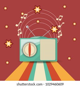 retro music design
