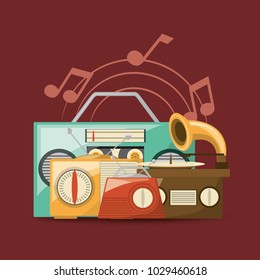 Retro music design