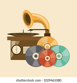 Retro music design