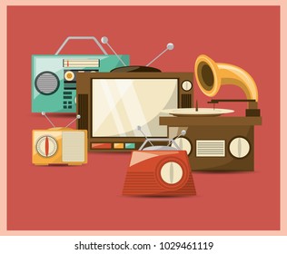 Retro music design