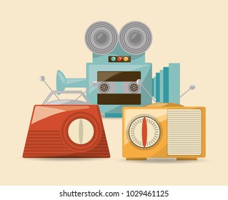 retro music design