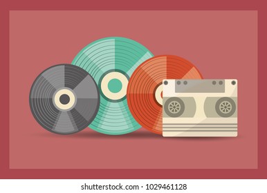 Retro music design