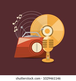 Retro music design