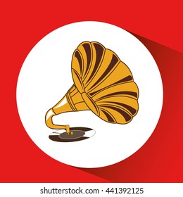 retro music design 