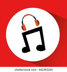 retro music design 