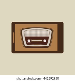 retro music design 